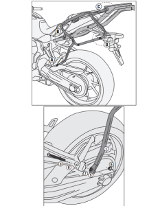 Givi PLX2118 Yamaha MT-07 Yan Çanta Demiri