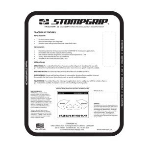 StompGrip Street Bike Tank Pad Volcano Clear