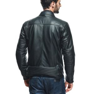 Dainese Zaurax Leather Ceket Siyah