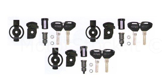 Givi SL103 Çanta Güvenlikli Anahtar 3 Set