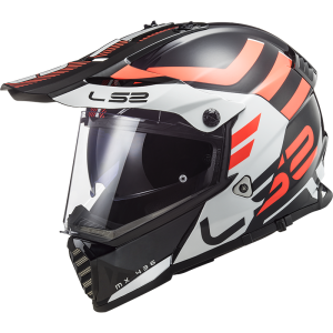 Ls2 Pioneer Evo Adventurer Kask Siyah Beyaz