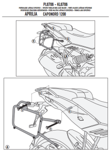 Givi PL6706 Aprilia Caponord 1200 (13-14) Yan Çanta Demiri