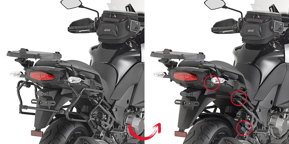 Kappa KLXR4113 Kawasaki Versys 1000 Yan Çanta Demiri