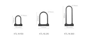 Kovix Ktl14-300Bk Alarmlı U Kilit