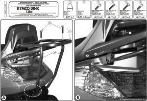 Givi SR90 Kymco Dink 50-125-200I Arka Çanta Demiri