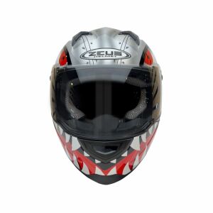 Zeus ZS-811A Kask Gümüş Siyah