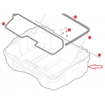 Givi Z36FNM Çanta Alt Kabuk Komple