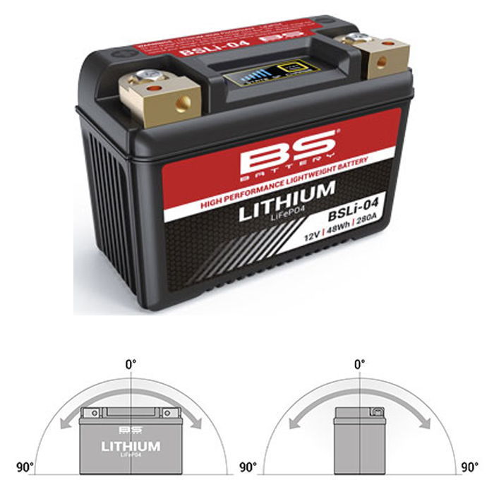 BS Battery BSLI-04 Lithium-Ion Motosiklet Aküsü