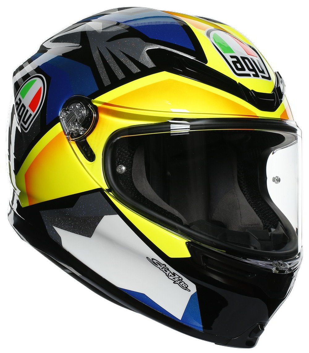 AGV K6 Kask Joan Black Blue Yellow