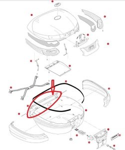 Givi Z692R Çanta Arka Sırt Çıta Gri E55