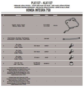 Givi PLX1127 Honda Integra 750 (14) Yan Çanta Demiri
