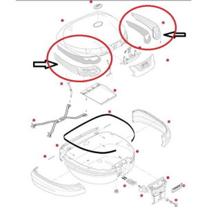 Givi Z696R Çanta Reflektörü Takım