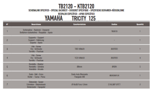 Givi TB2120 Yamaha Tricity 125 Sissybar