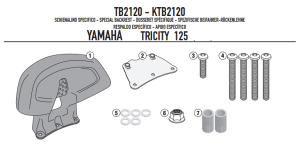 Givi TB2120 Yamaha Tricity 125 Sissybar