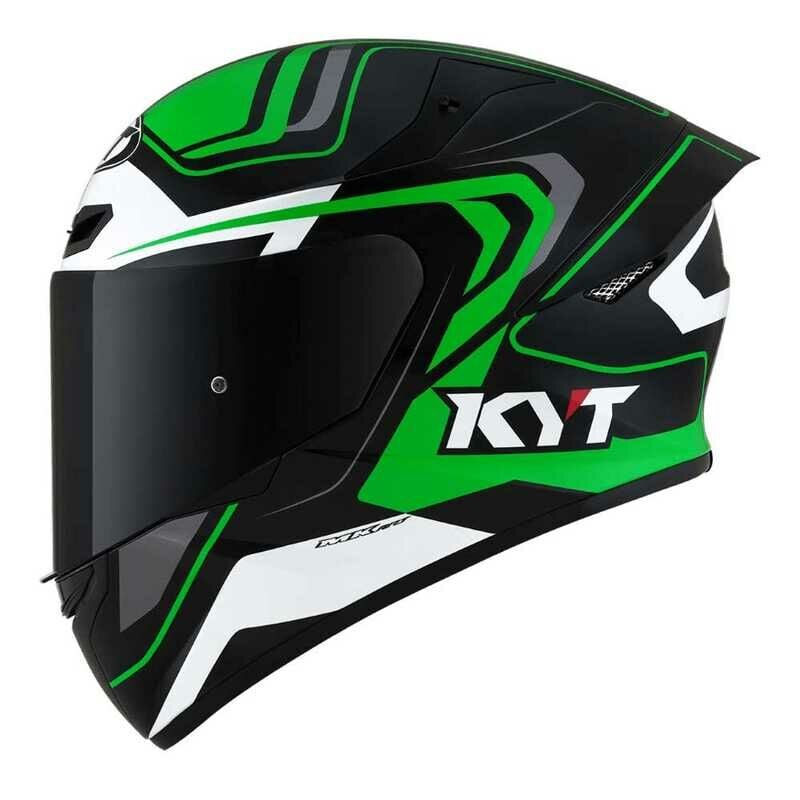 KYT TT-Course Kask Overtech Siyah Yeşil