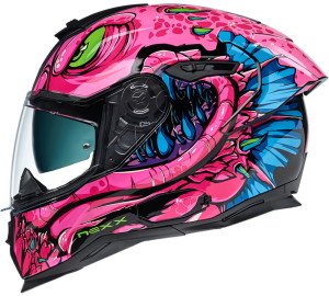 Nexx Sx.100R Abisal Pembe Mavi Kask