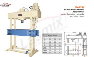 TÜMAS TMS-133 Kollu Motorlu Pres Makinesi 50 Ton