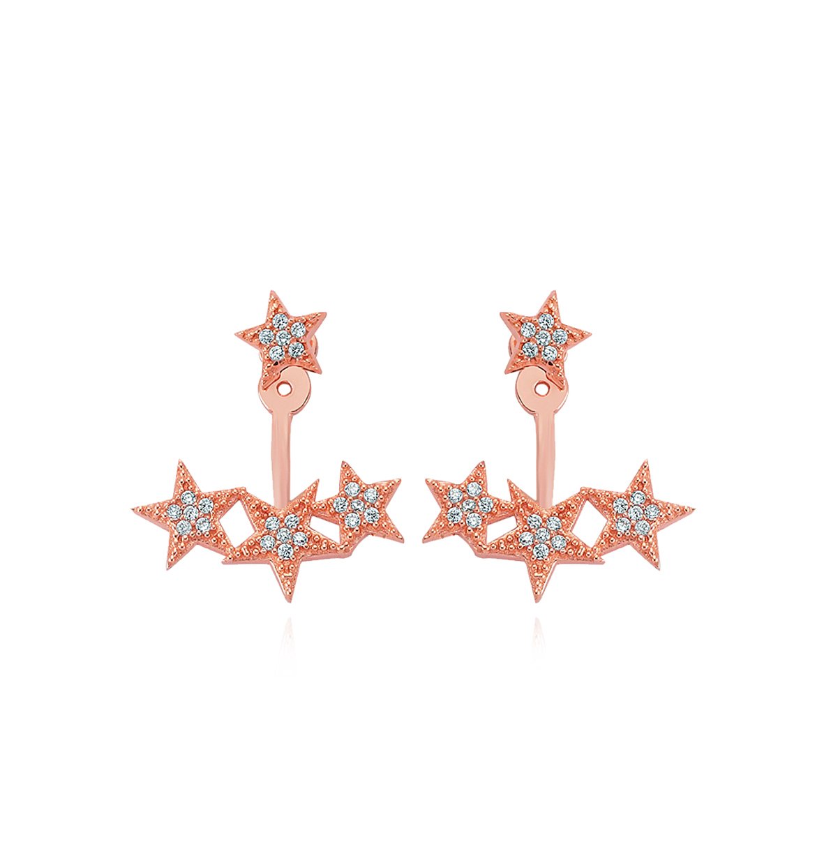 Yıldız Zirkon Taşlı Ear Cuff Küpe