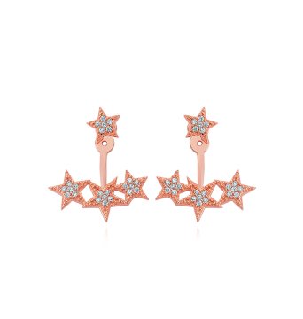 Yıldız Zirkon Taşlı Ear Cuff Küpe