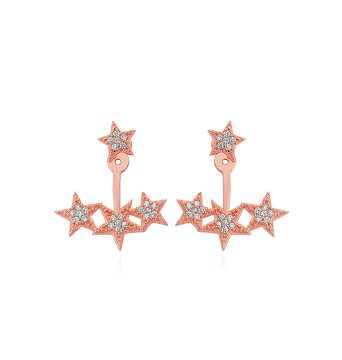 Yıldız Zirkon Taşlı Ear Cuff Küpe