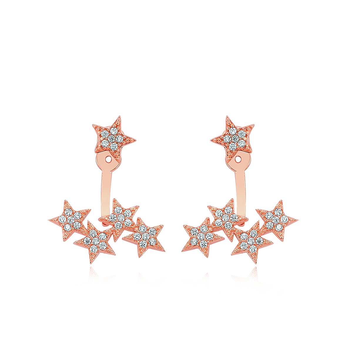 Yıldız Zirkon Taşlı Ear Cuff Küpe