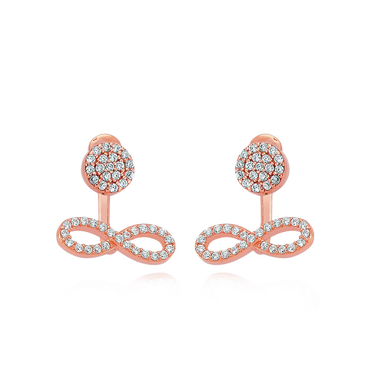 Beyaz Zirkon Taşlı Ear Cuff Küpe