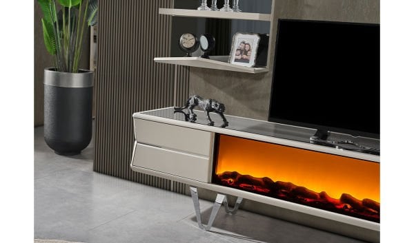 Velar Şömineli Tv Ünitesi