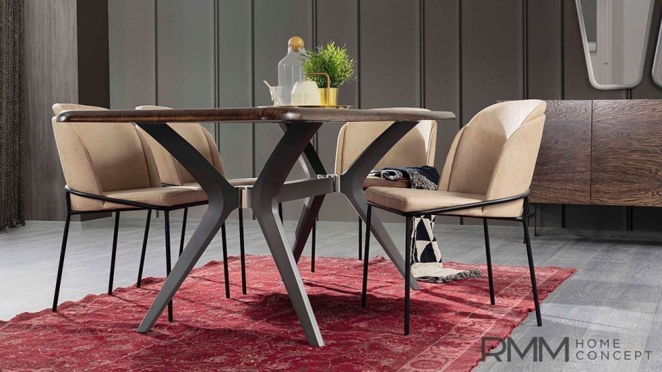 Pier Modern Yemek Odası Takımı - Lake boyalı Konsol
