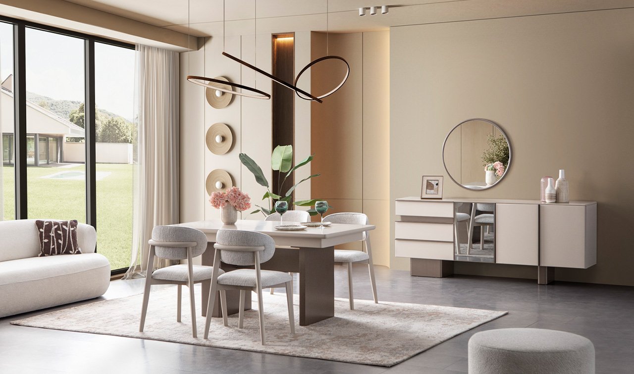 Zen Yemek Odası Takımı - 2024 Modern Yemek Odaları ve Uygun Mobilyalar