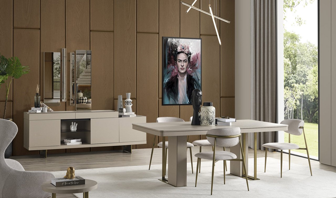 Frida Yemek Odası Takımı - RMM Home Mobilya - Modern Yemek Masası ...