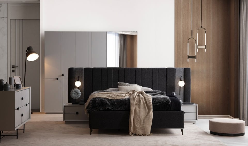 Olivia Modern Yatak Odası Takımı | Bazalı