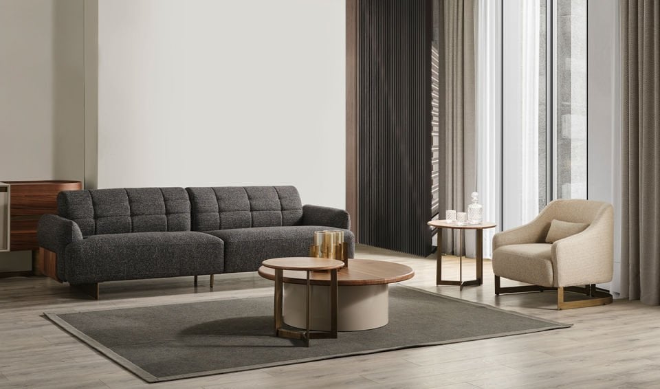 Walnut Modern Koltuk Takımı