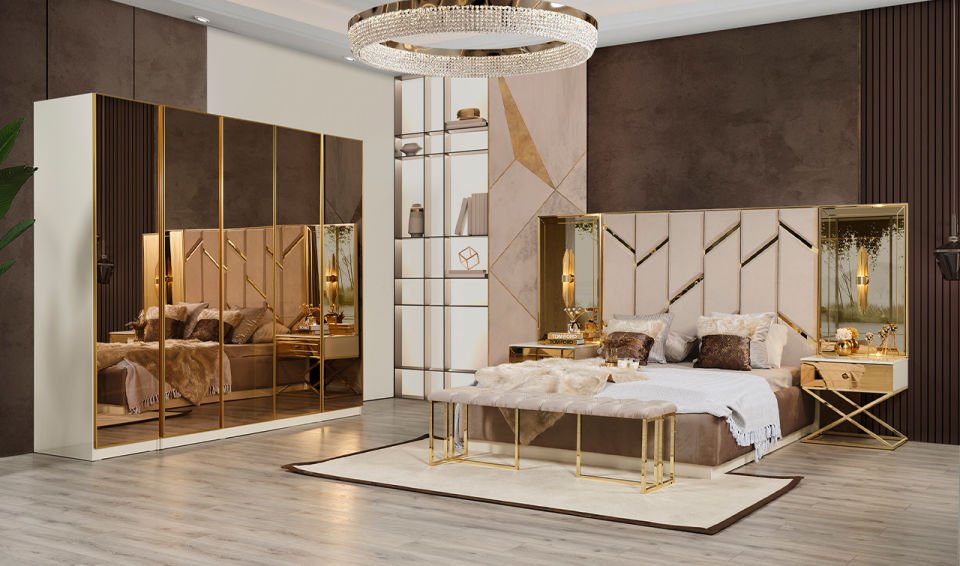 Gold Luxury Yatak Odası Takımı