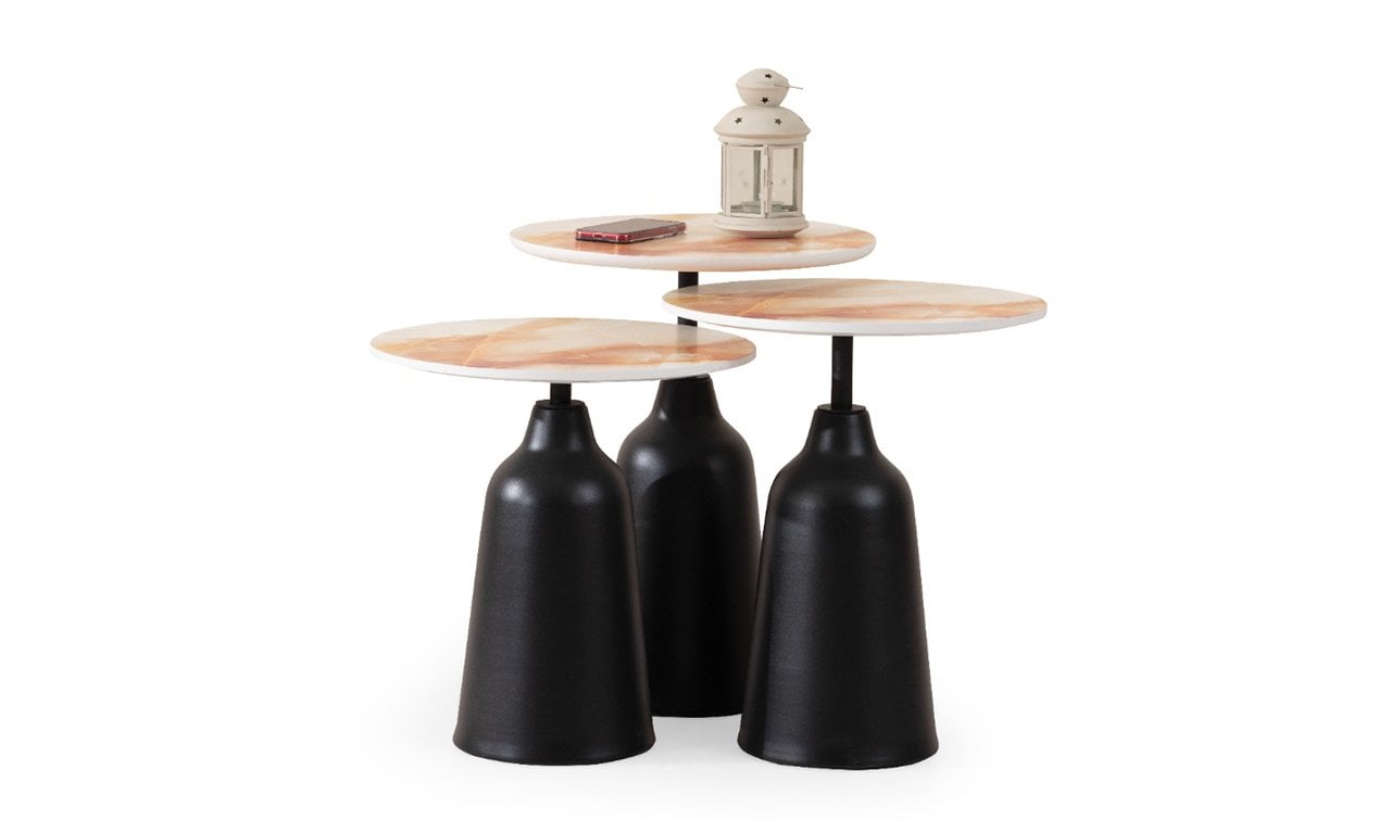 Peach Black Zigon Sehpa