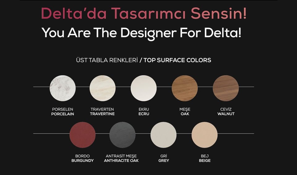 Delta Tv Ünitesi | Bordo & Bronze