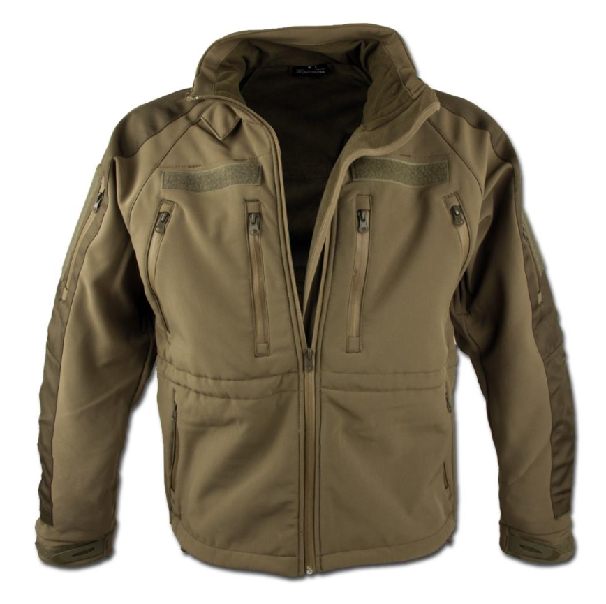 MIL TEC SHOFT SHELL JACKET - HAKI