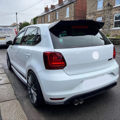 Vw polo 6r bagaj üstü spoiler oettinger pianoblack 2010+