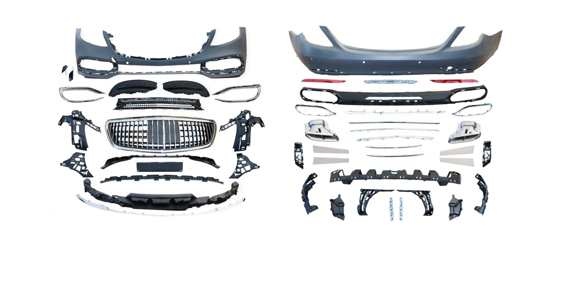 Mercedes w213 maybach body kit tampon seti