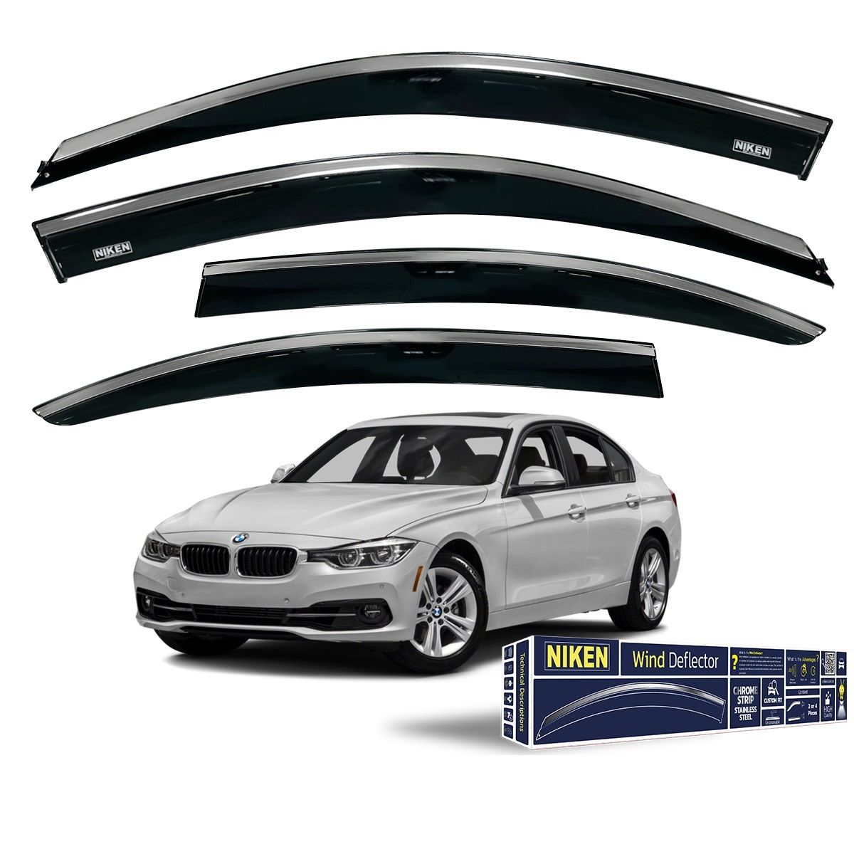 Bmw f30 cam rüzgarlığı kromlu niken 2012 / 2018