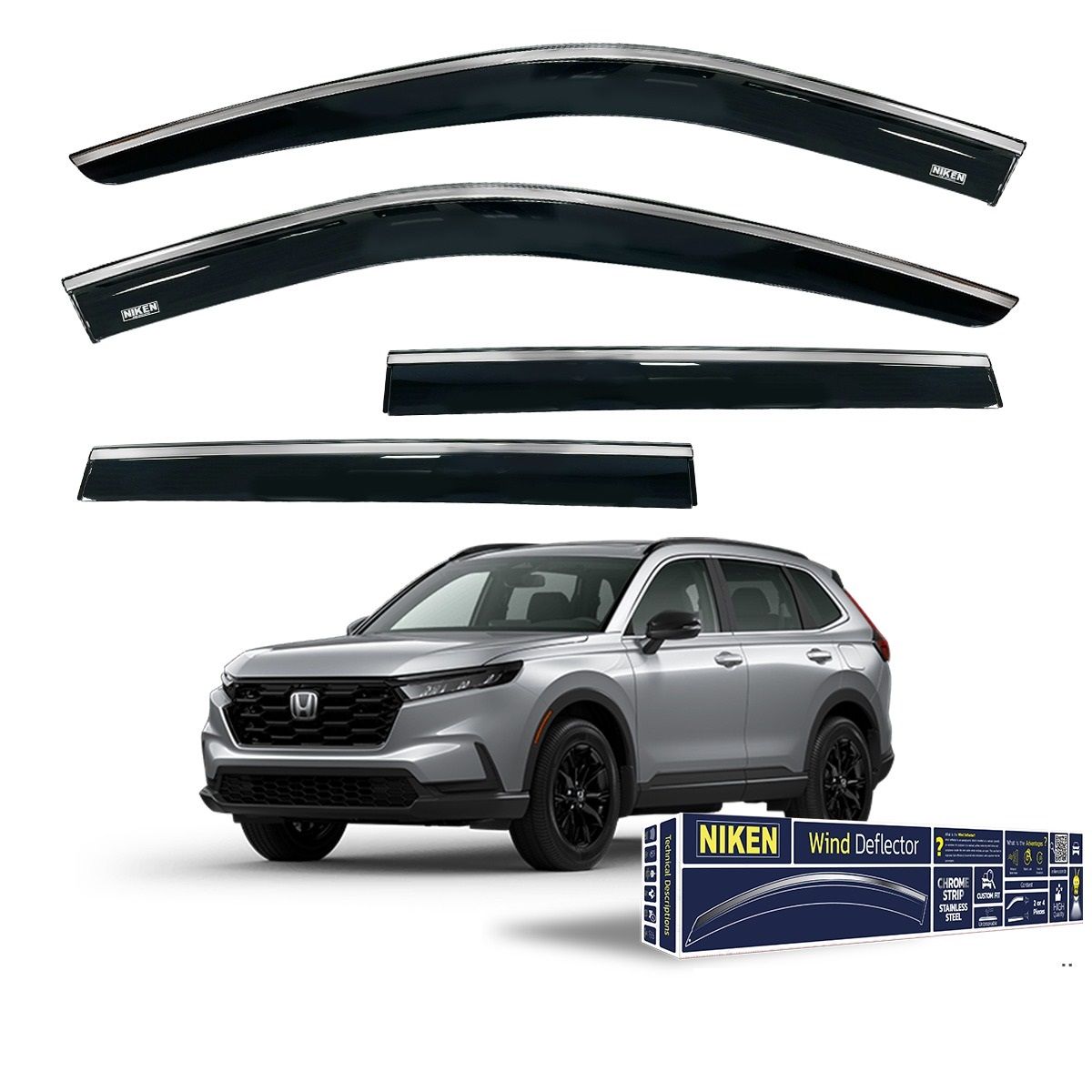 Ford crv cam rüzgarlığı kromlu niken 2023+