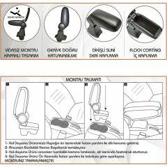 Ford fiesta kol dayama kolçak vidasız orta konsol niken 2009+