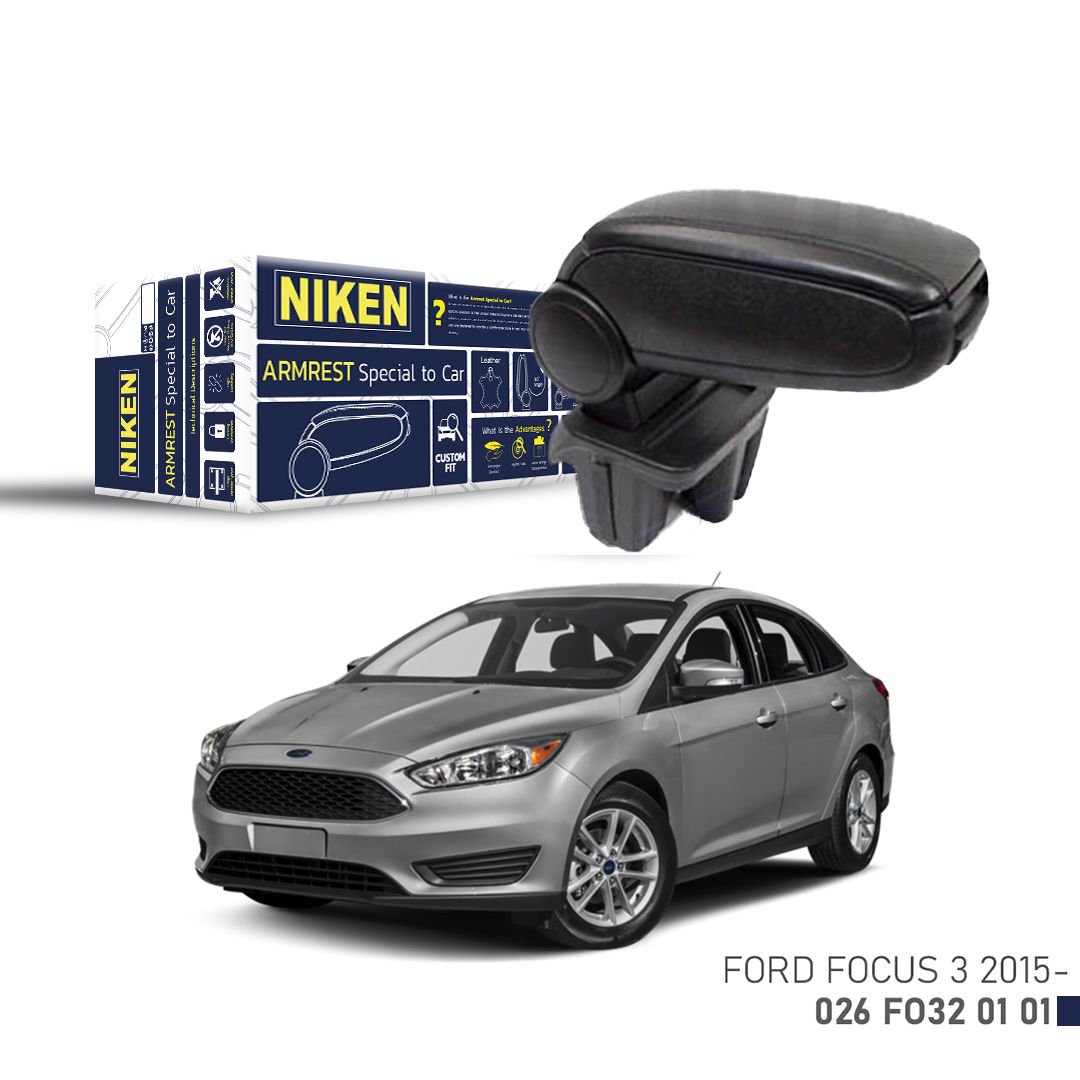 Ford focus 3 kol dayama kolçak vidasız orta konsol niken 2015+