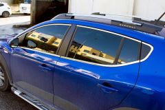 Dacia sandero cam çerçevesi kenar çıtası krom tamtur 2021+