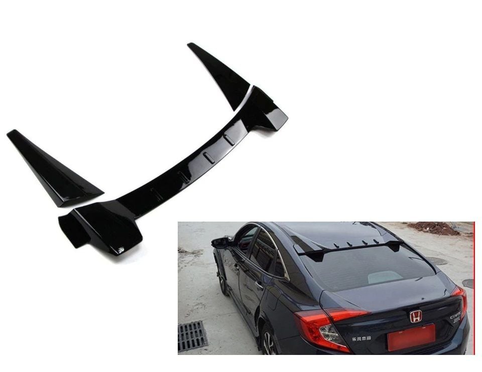 Honda civic fc5 cam üstü spoiler typer model siyah boyalı 2016 / 2021