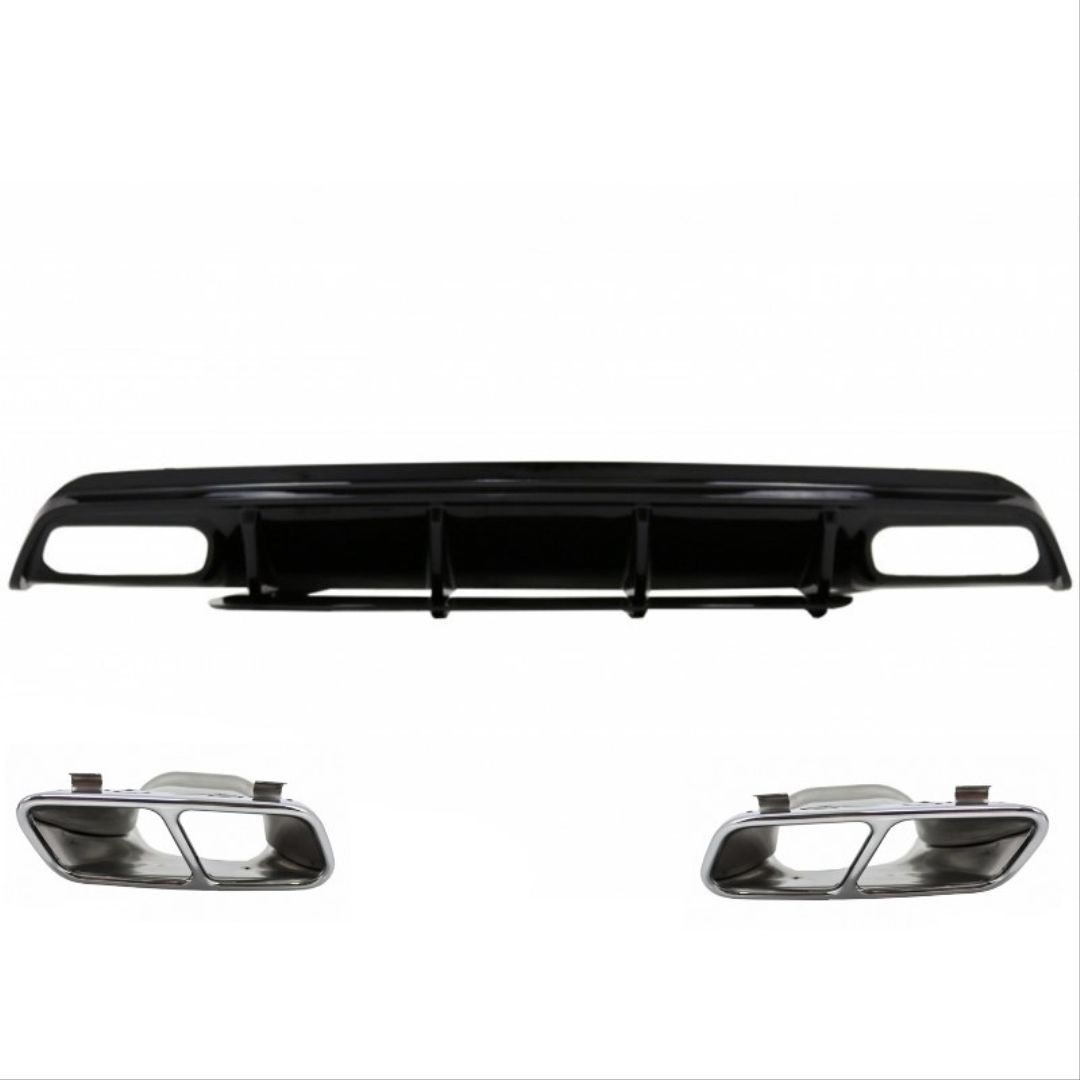 Mercedes w176 a45 difüzör ve egzoz ucu seti krom 2012 / 2015