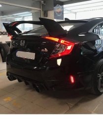 Honda civic fc5 typer bagaj üstü spoiler rr boyasız 2016-