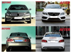 Mercedes w207 to 2013 facelift body kit dönüşüm kiti seti 2010 / 2012