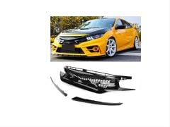 Honda civic fc5 fc450 jdm stil ön panjur ızgara 2016 / 2021