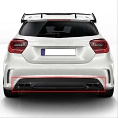 Mercedes w176 a45 difüzör ve egzoz ucu seti siyah 2012 / 2015