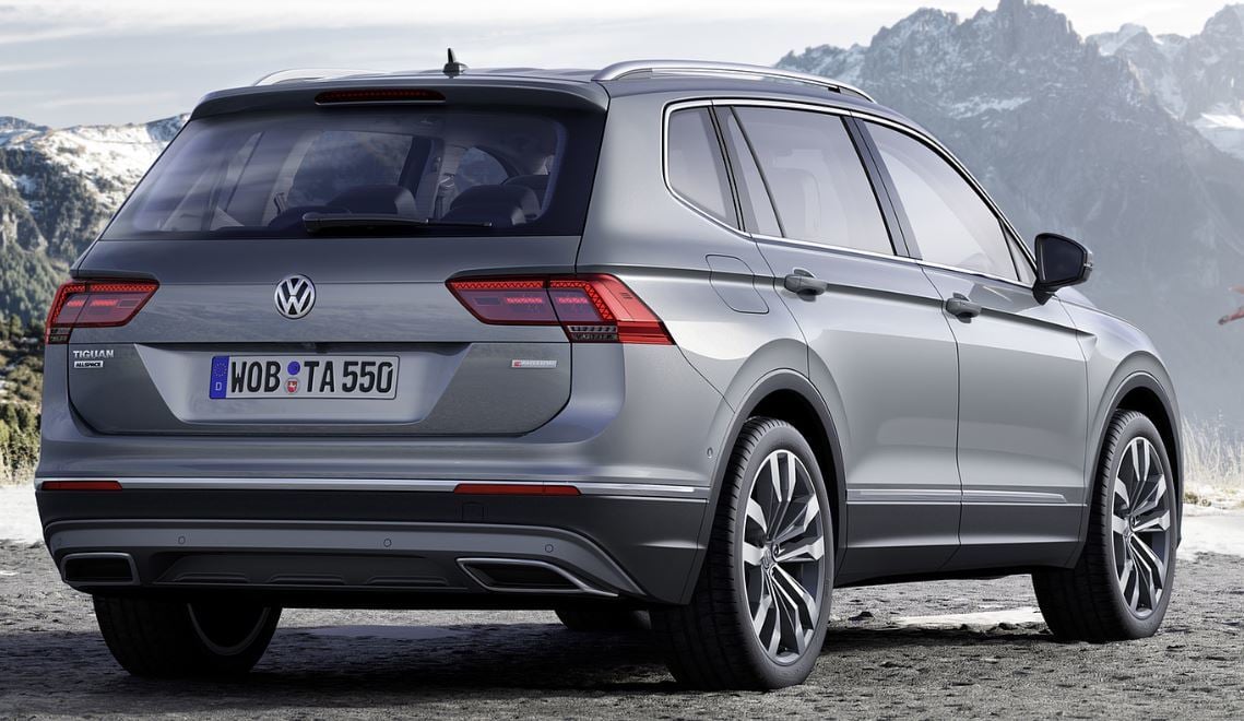 Vw tiguan arka tampon difüzör çift çıkış 2016+ r-line görünüm